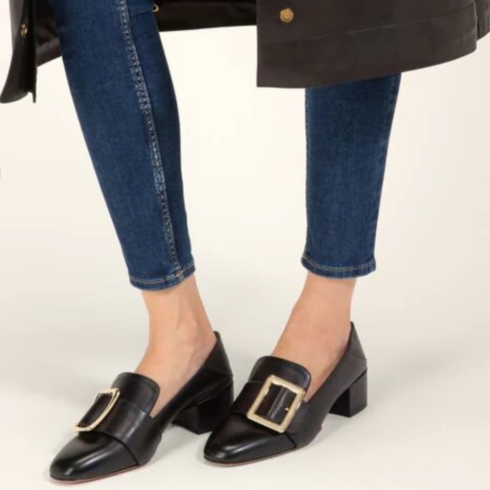 Bally | Janelle Block Heel Loafers Size 37 NEW
